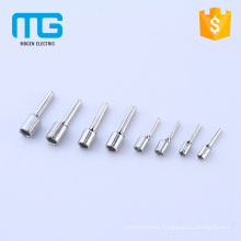 Copper crimping pin type connector terminal
